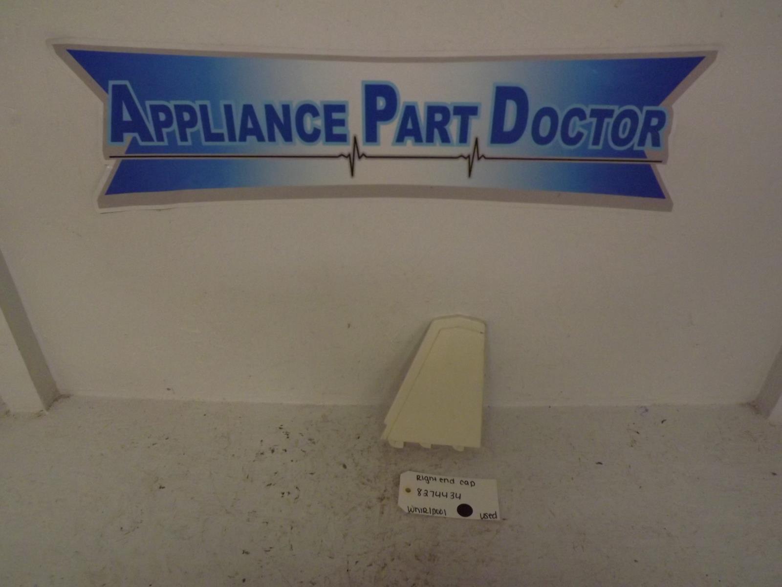 Whirlpool Washer 8274434 Right End Cap Used Whirlpool Washer 8274434 Right End Cap Used